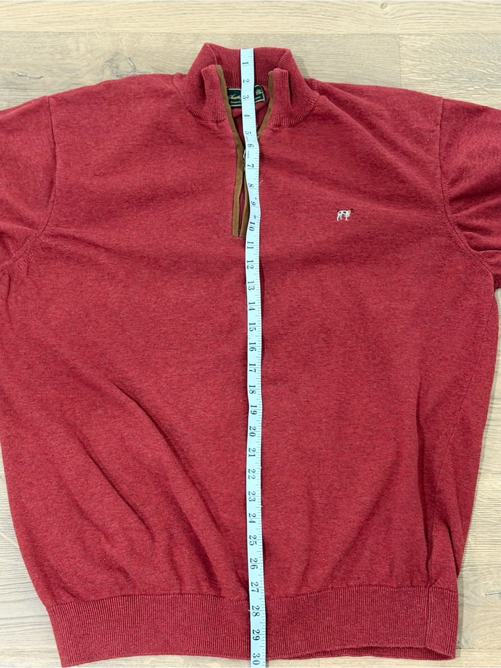 Southern Point Co Hayward Zip XXL Red GSP Bird Dog Quarter Zip Sweater - Picture 7 of 8